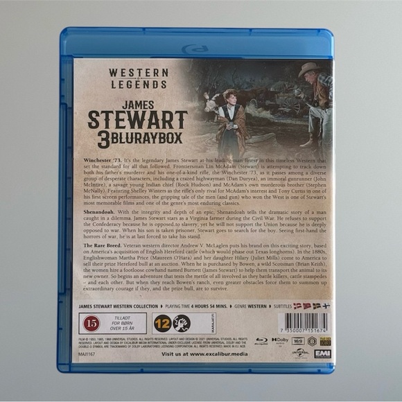 🛍️SALE🛍️ James Stewart Western Collection - 3 BLURAY BOX - Picture 2 of 7